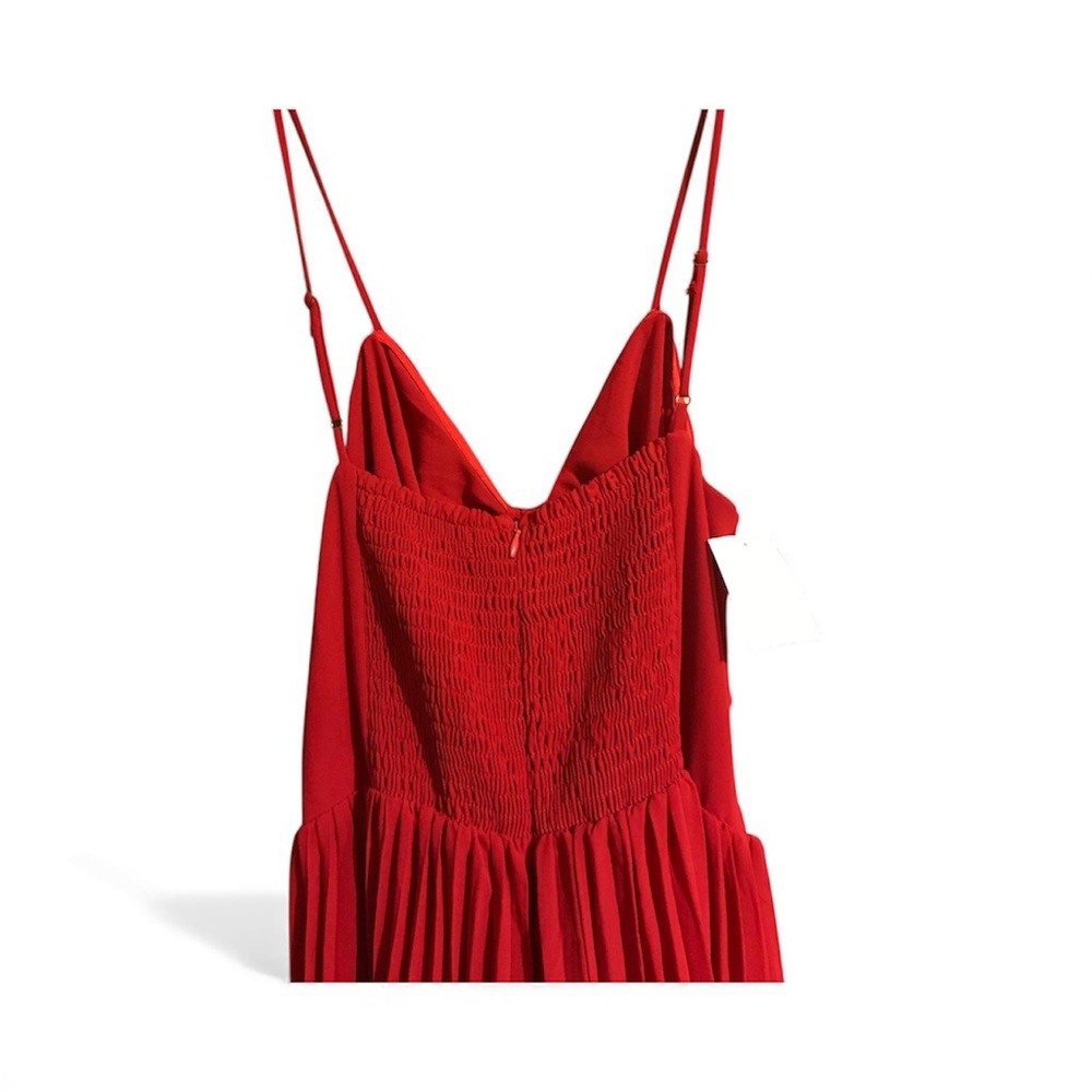 Petal & Pup Red Pleated Jumpsuit - Picture 10 of 12